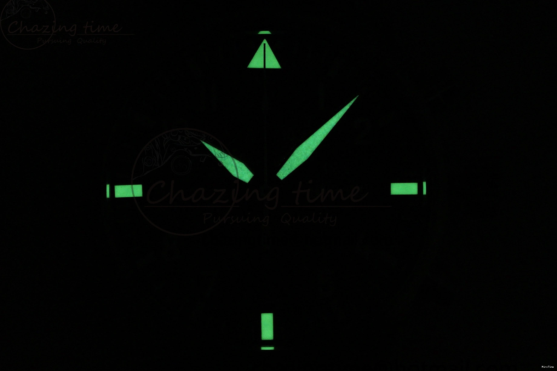 MIROTIME 0407 Pilot Chrono SS AZF 1:1 Best Edition Blue Dial on Brown Leather Strap A TimelessDesign 7060